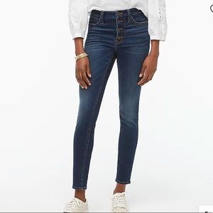 J.Crew 9” Hi Rise Toothpick Jeans
